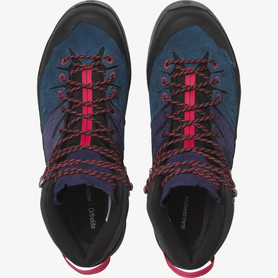 X-ALP MID LEATHER GORE-TEX Violet / Bleu
