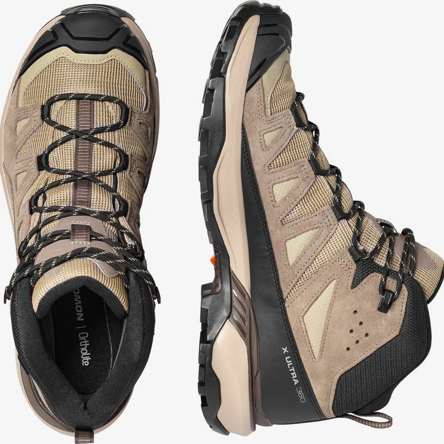 X ULTRA 360 LEATHER MID GORE-TEX Jaune / Orange